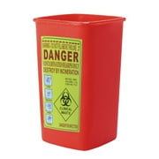 Pedty Home Textile Storage Clearance!Disposal Container Container Sharps Needle Red Biohazard Housekeeping \u0026 Organizers